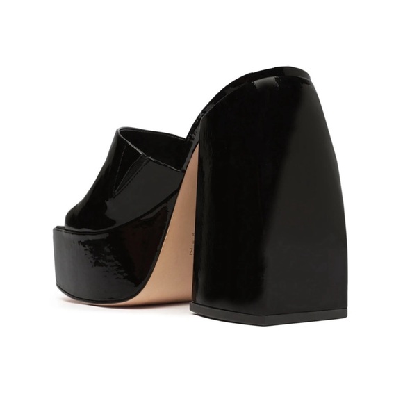 Chunky Patent Leather Platform Sandals - Picture 7 of 8